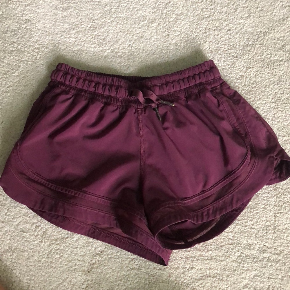 Lululemon maroon shorts